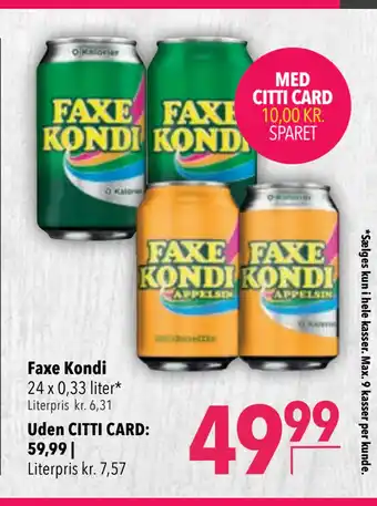 Citti Faxe Kondi tilbud