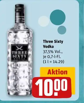 REWE THREE SIXTY Vodka tilbud