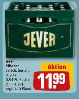 REWE DE JEVER Pilsener tilbud