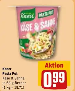 REWE DE KNORR Pasta Pot tilbud