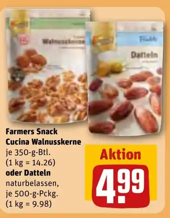 REWE Farmers Snack Cucina Walnusskerne tilbud