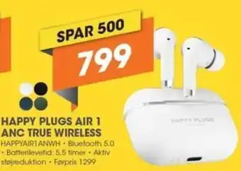 Happy Plugs Air 1 Anc True Wireless HAPPYAJR1ANWH