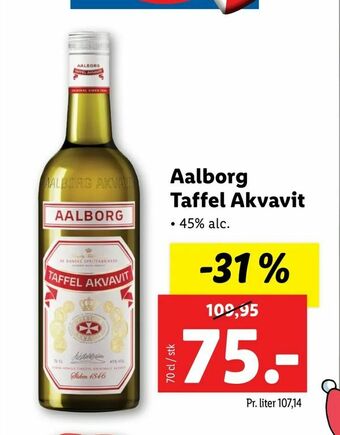 Let-Køb Aalborg Taffel Akvavit tilbud