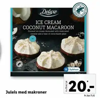 Juleis med makroner