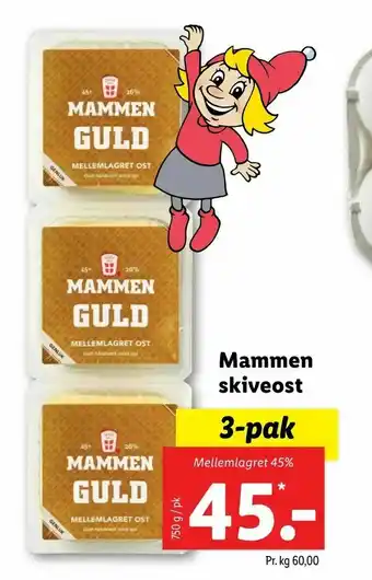 Let-Køb Mammen skiveost tilbud