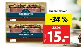 Let-Køb Bacon i skiver tilbud