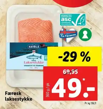 Færøsk laksestykke