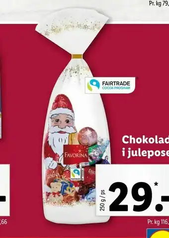 Let-Køb Chokolade i julepose tilbud