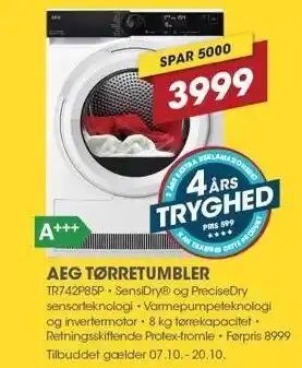 Punkt1 AEG TØRRETUMBLER tilbud