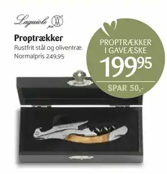 Proptrækker i gaveæske