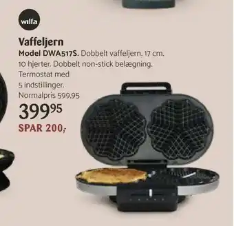 Kop & Kande Vaffeljern Model DWA517S tilbud