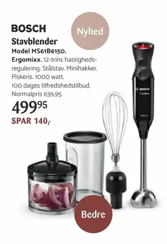 Kop & Kande Stavblender Model MS61B6150 tilbud