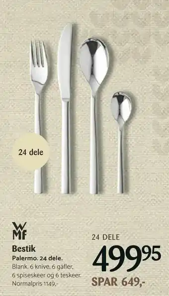 Bestik Palermo 24 dele