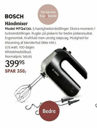 Kop & Kande Håndmixer Model MFQ4730 tilbud