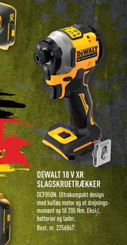Johannes Fog DEWALT 18 V XR SLAGSKRUETRÆKKER tilbud