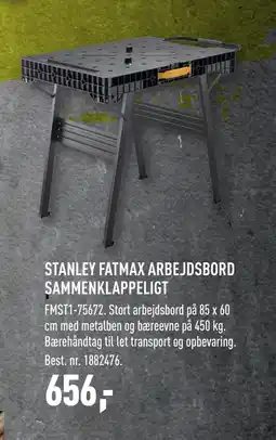 STANLEY FATMAX ARBEJDSBORD SAMMENKLAPPELIGT