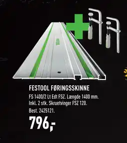 Johannes Fog FESTOOL FØRINGSSKINNE tilbud