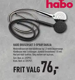 HABO BRUSERSÆT 3-SPRAY DAHLIA