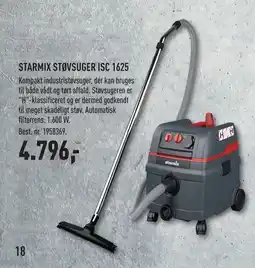 Johannes Fog STARMIX STØVSUGER ISC 1625 tilbud