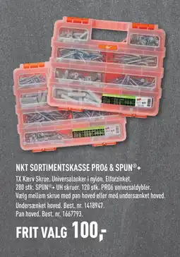 Johannes Fog NKT SORTIMENTSKASSE PRO6 & SPUN tilbud