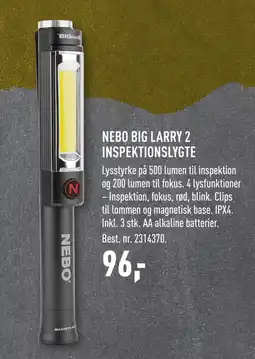NEBO BIG LARRY 2 INSPEKTIONSLYGTE