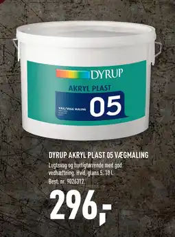 Johannes Fog DYRUP AKRYL PLAST 05 VÆGMALING tilbud