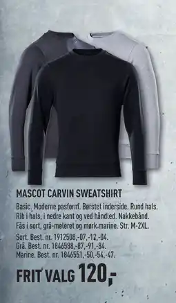 Johannes Fog MASCOT CARVIN SWEATSHIRT tilbud