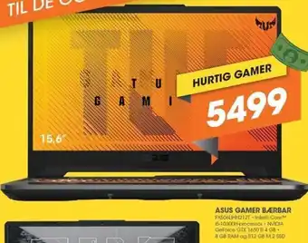 Expert Asus Gamer Bærbar FX506LIHN212T tilbud
