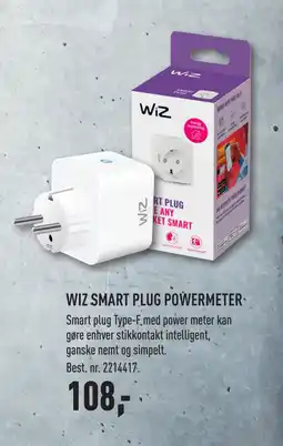 Johannes Fog WIZ SMART PLUG POWERMETER tilbud