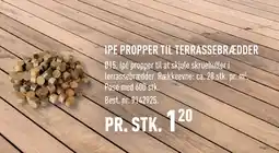 Johannes Fog IPE PROPPER TIL TERRASSEBRÆDDER tilbud