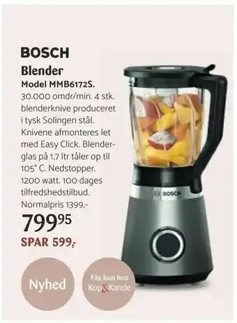 Kop & Kande Blender Model MMB6172S tilbud