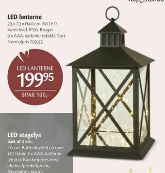 Kop & Kande LED lanterne tilbud