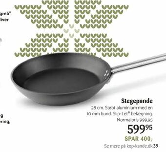 Kop & Kande Stegepande tilbud