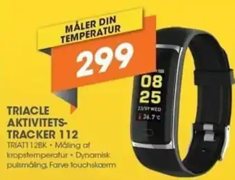 Expert Triacle Aktivitets Tracker 112 TRIAT112BK tilbud