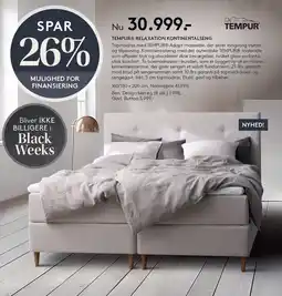 SengeSpecialisten TEMPUR RELAXATION KONTINENTALSENG tilbud