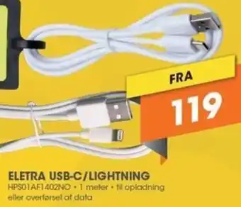 Eletra Usb-C / Lightning HPSO1AF1402NO
