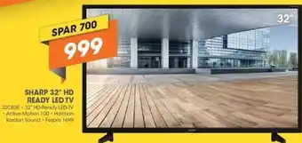 Sharp 32"HD Ready Led TV 32CB3E