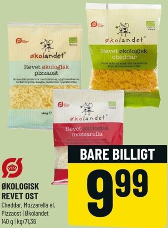 Løvbjerg Økologisk Revet Ost 140 g tilbud