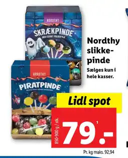 Lidl Nordthy slikkepinde tilbud