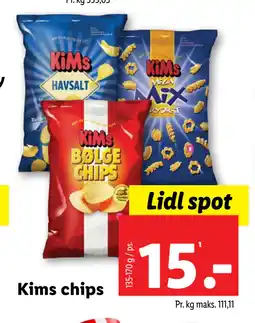 Lidl Kims chips tilbud