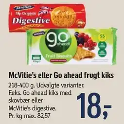 Føtex McVitie's eller Go ahead frugt kiks tilbud