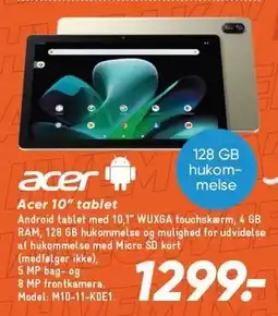 Bilka Acer 10'' tablet tilbud
