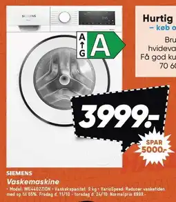 Bilka SIEMENS Vaskemaskine tilbud