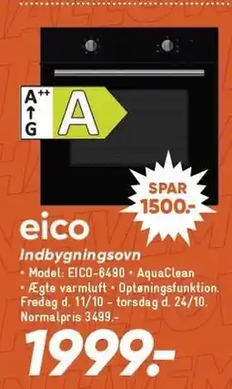 Bilka Indbygningsovn tilbud