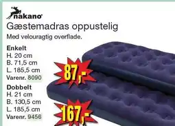 Harald Nyborg Nakano Gæstemadras oppustelig tilbud
