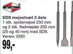 Harald Nyborg MITSUTOMO SDS mejselsæt 3 dele tilbud