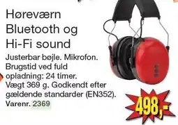 Harald Nyborg Høreværn Bluetooth og Hi-Fi sound tilbud