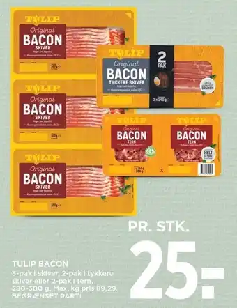 MENY TULIP BACON tilbud