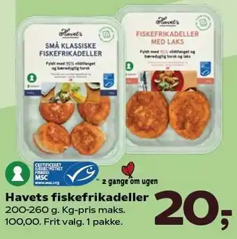 SuperBrugsen Havets fiskefrikadeller tilbud