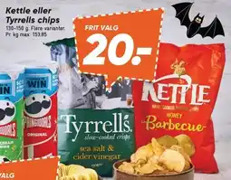 Bilka Kettle eller Tyrrells chips tilbud
